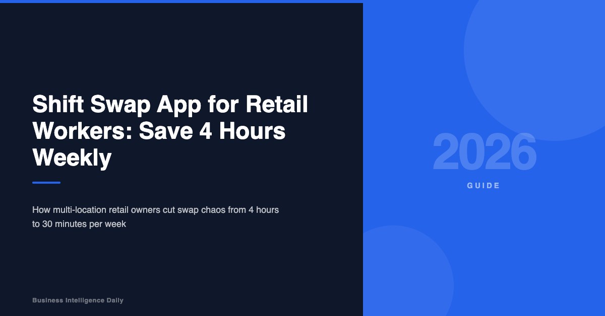 Shift swap app for retail workers – save 4 hours weekly with automated schedule management