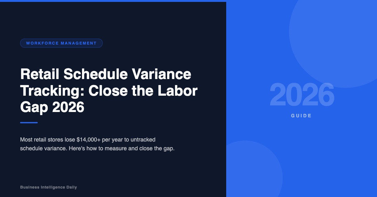 Retail Schedule Variance Tracking 2026 Featured