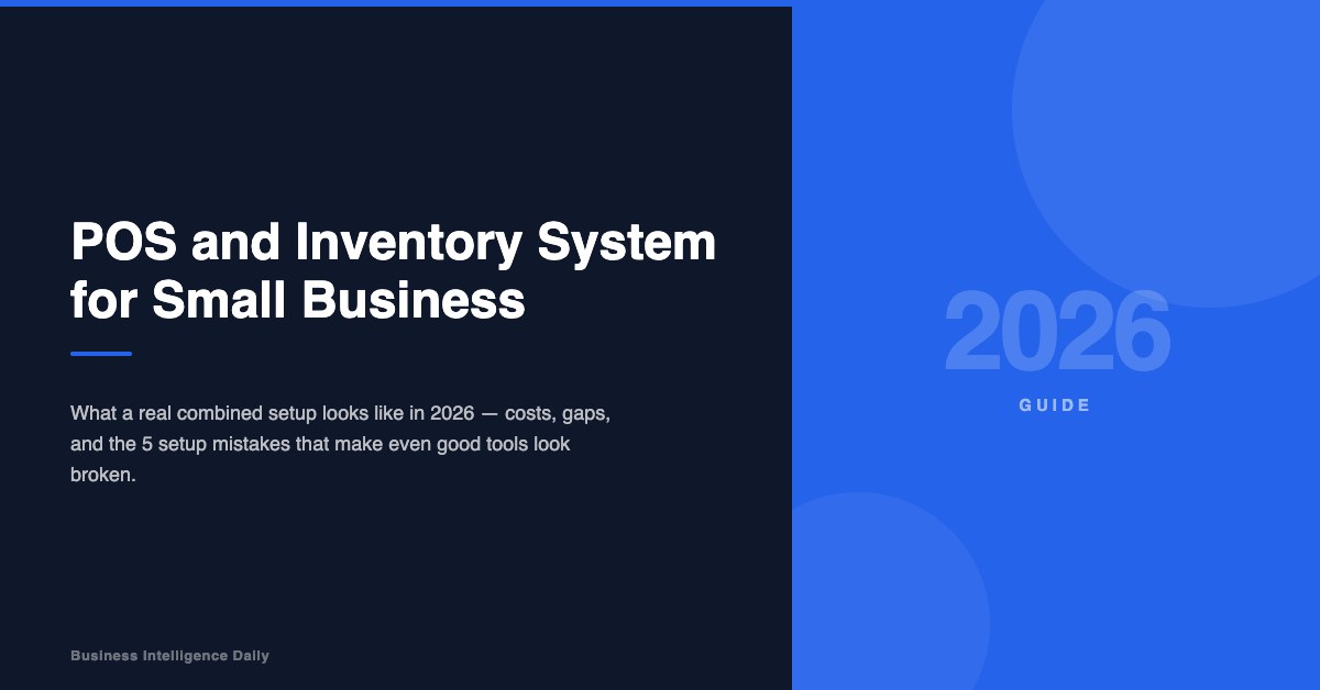 POS and Inventory System for Small Business: 2026