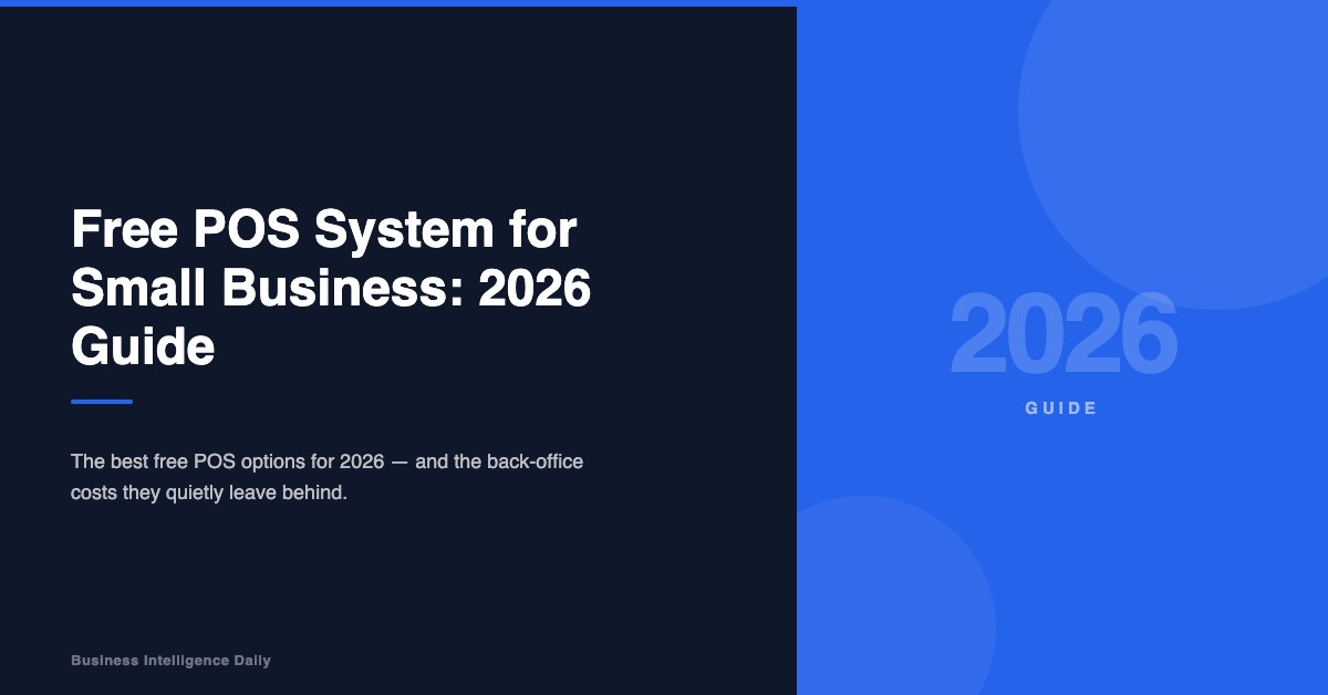 Free POS System for Small Business: 2026 Guide