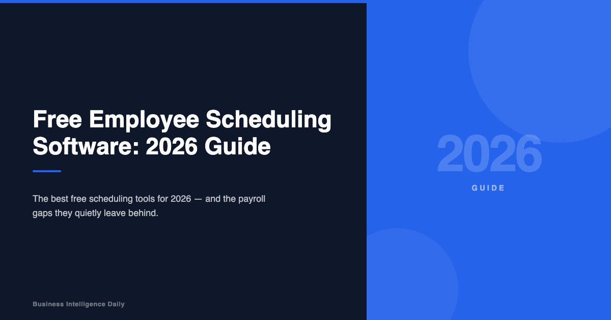 Free Employee Scheduling Software: 2026 Guide