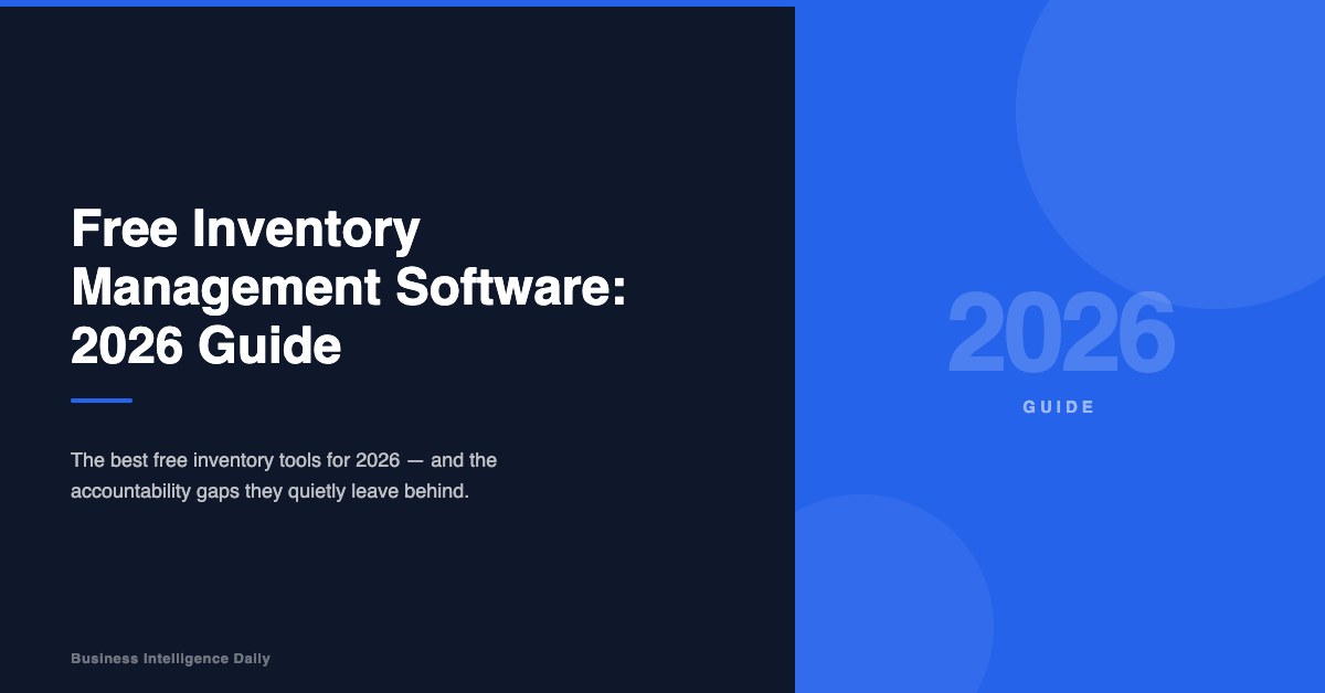 Free Inventory Management Software: 2026 Guide